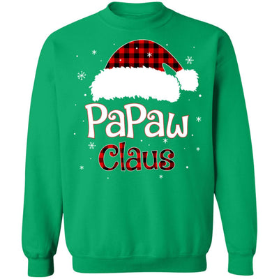 Santa PaPaw Claus Red Plaid Family Pajamas Christmas Gift T-Shirt & Sweatshirt | Teecentury.com