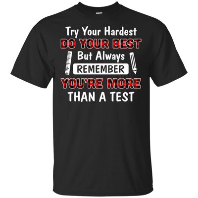 Try Your Hardest Do Your Best Matching Buffalo Teacher T-Shirt & Hoodie | Teecentury.com