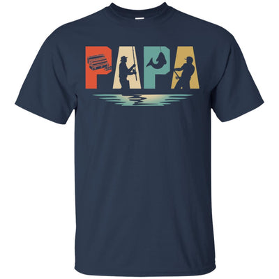 Vintage Fishing Papa Father's Day Gift T-Shirt & Hoodie | Teecentury.com