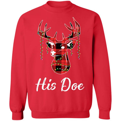 His Doe Couples Matching Christmas Pajamas Costume Gift T-Shirt & Sweatshirt | Teecentury.com