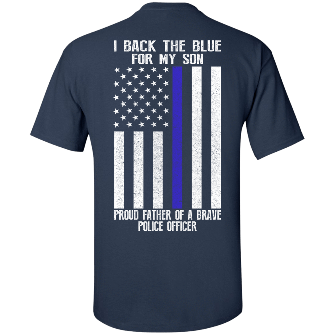 Thin Blue Line Shirt - Proud Father Of Police Officer Son Thin Blue Line Shirt - Proud Father Of Police Officer Son