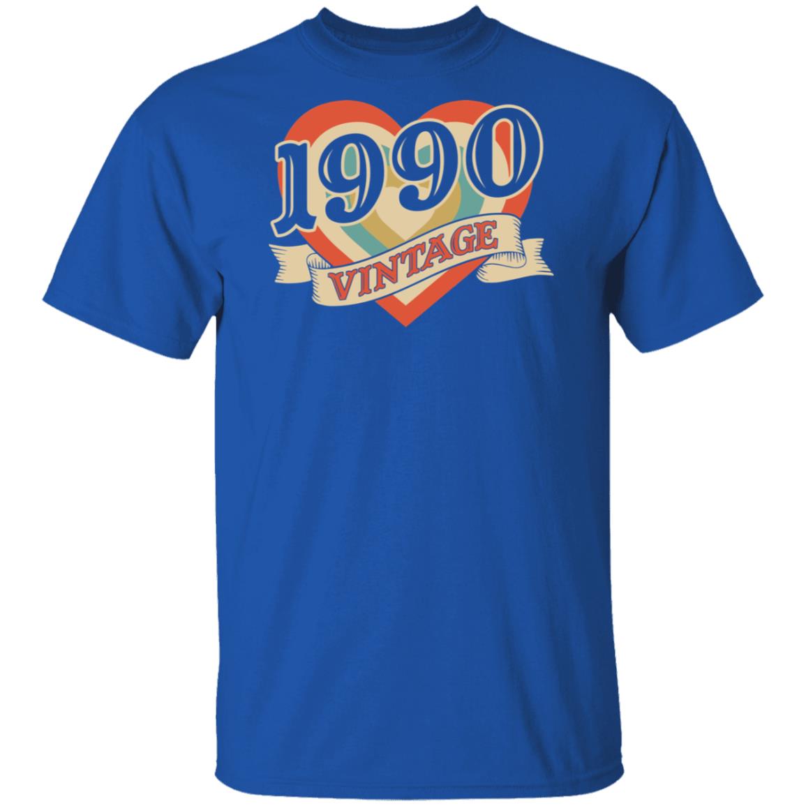 32th Birthday Gifts Classic Retro Heart Vintage 1990 T-Shirt & Tank Top | Teecentury.com