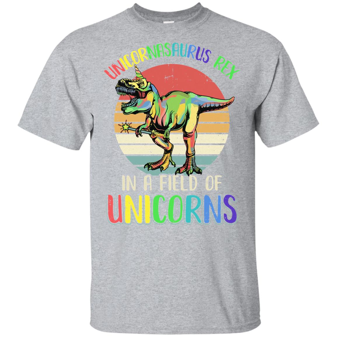Be A Unicornasaurus Rex In A Field Of Unicorns Youth Youth Shirt | Teecentury.com