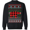 Bear Red Plaid Ugly Christmas Sweater Funny Gifts T-Shirt & Sweatshirt | Teecentury.com