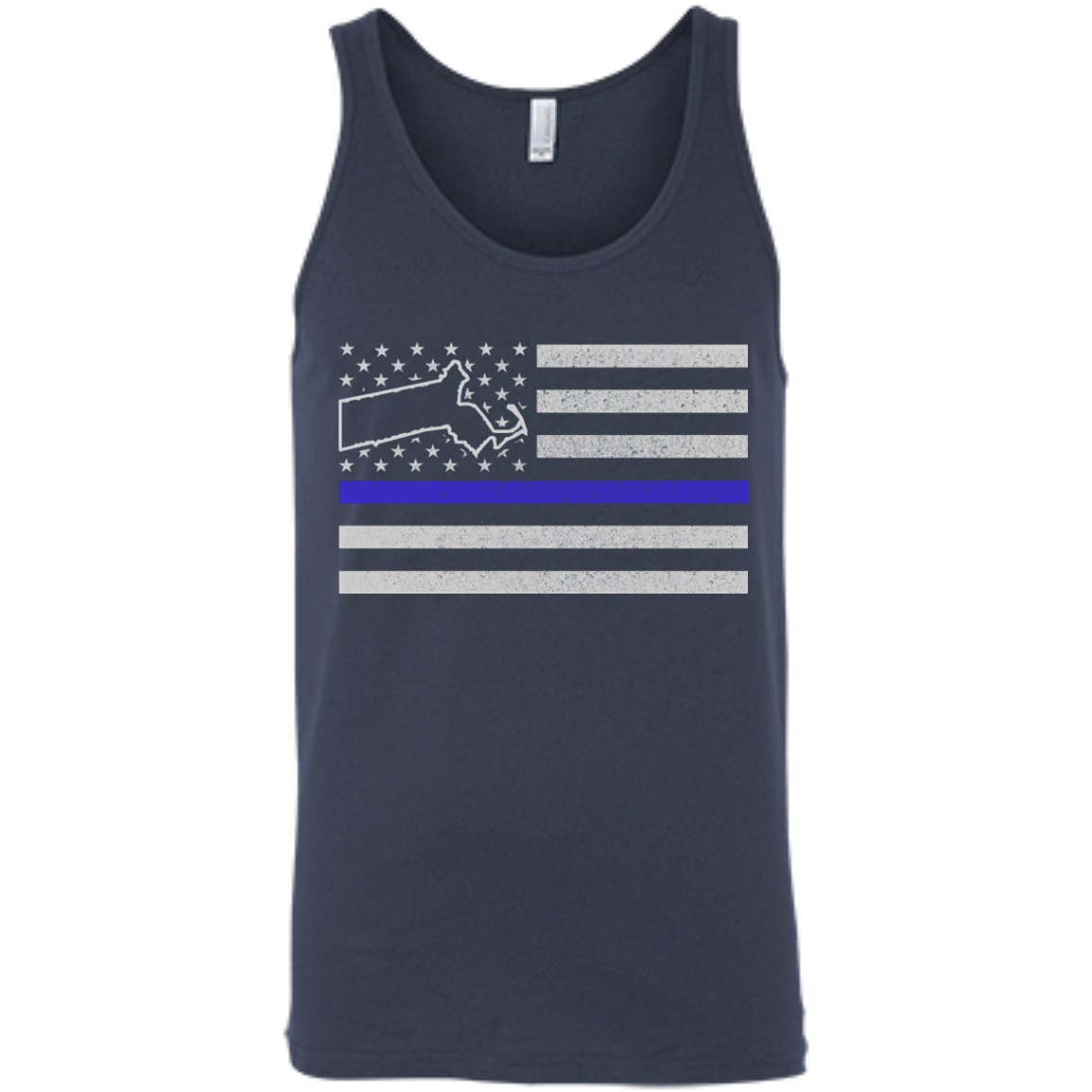 Massachusetts Thin Blue Line Police State T-Shirt & Hoodie | Teecentury.com