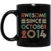 Awesome Since October 2014 Vintage 8th Birthday Gifts Mug Coffee Mug | Teecentury.com
