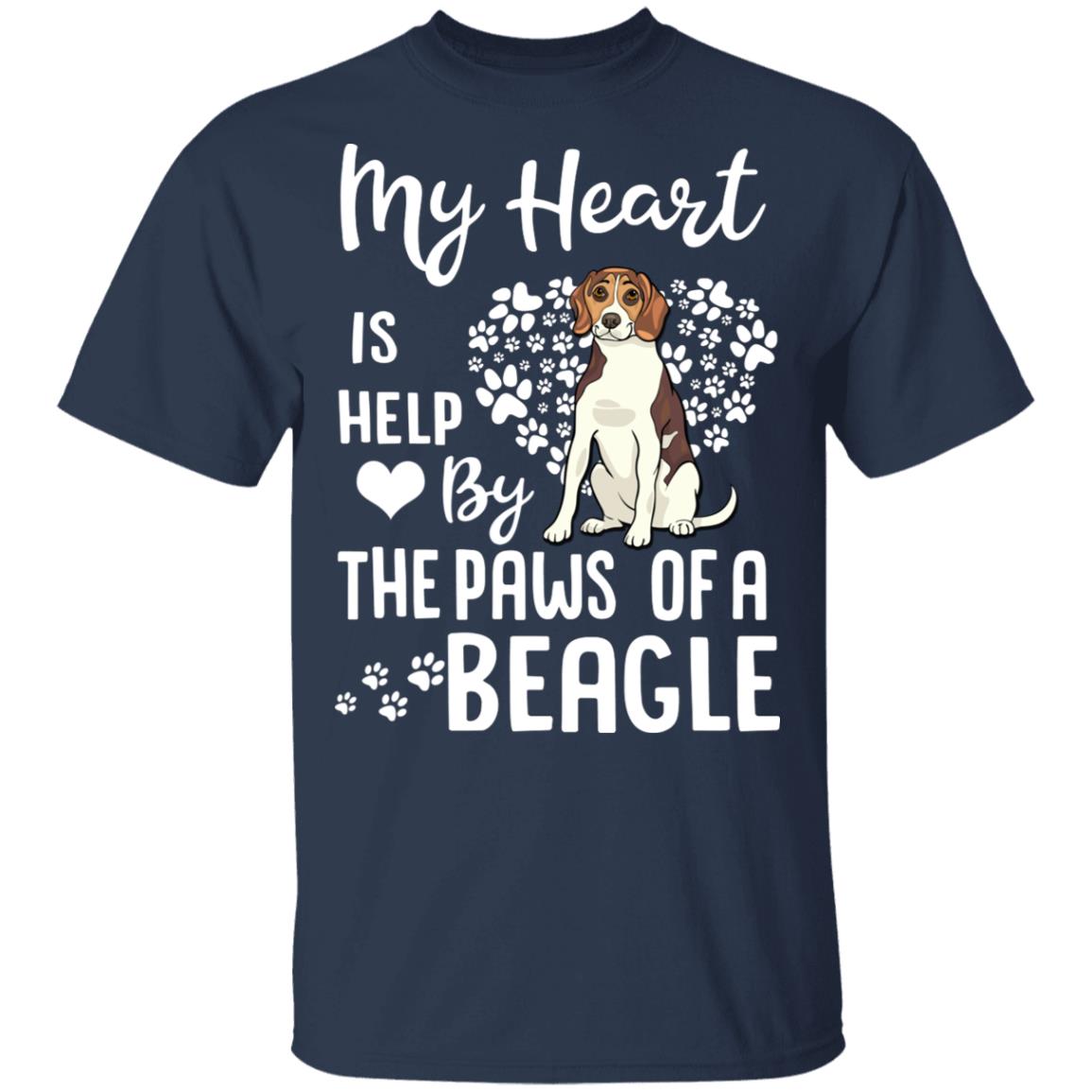 My Heart Is Held By The Paws Of A Beagle Lover T-Shirt & Hoodie | Teecentury.com