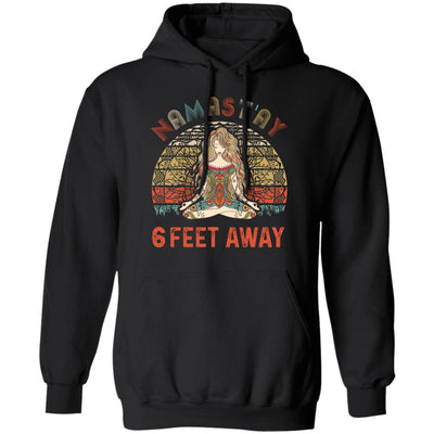 Namastay 6 Feet Away T-Shirt & Tank Top | Teecentury.com