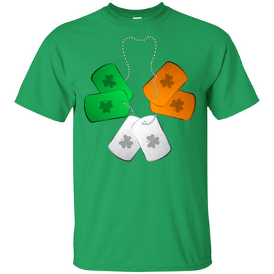 Shamrock Dogtag Soldier Army St Patrick's Day T-Shirt & Hoodie | Teecentury.com