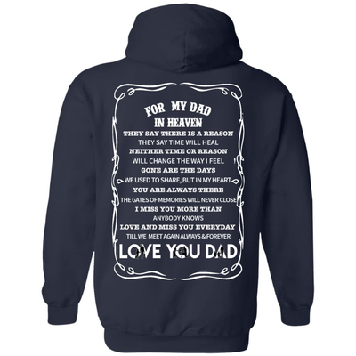 For My Dad In Heaven T-Shirt & Hoodie | Teecentury.com