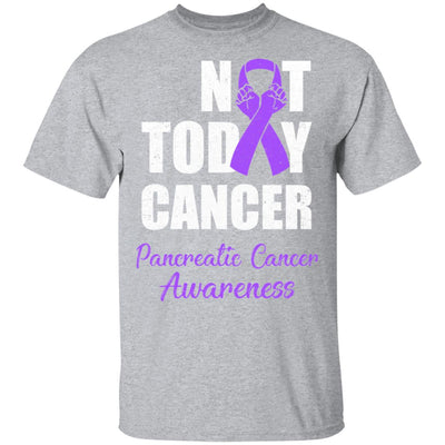 Support Pancreatic Cancer Awareness Purple Ribbon Not Today T-Shirt & Hoodie | Teecentury.com