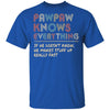 PawPaw Know Everything Vintage PawPaw Father's Day Gift T-Shirt & Hoodie | Teecentury.com