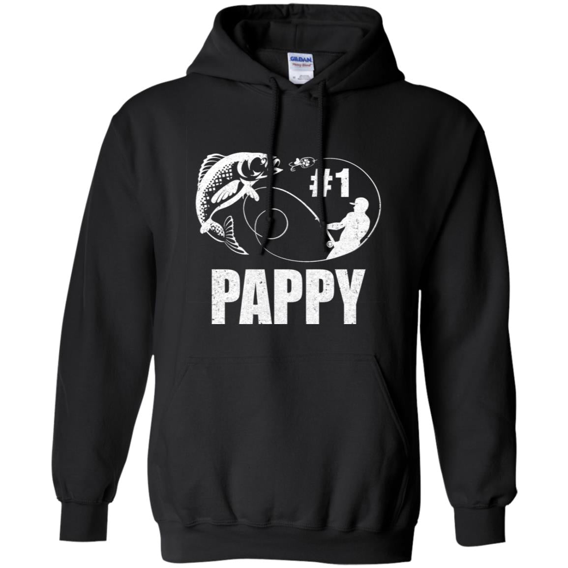 #1 Pappy Fishing Fisherman Best Fathers Day Gift T-Shirt & Hoodie | Teecentury.com
