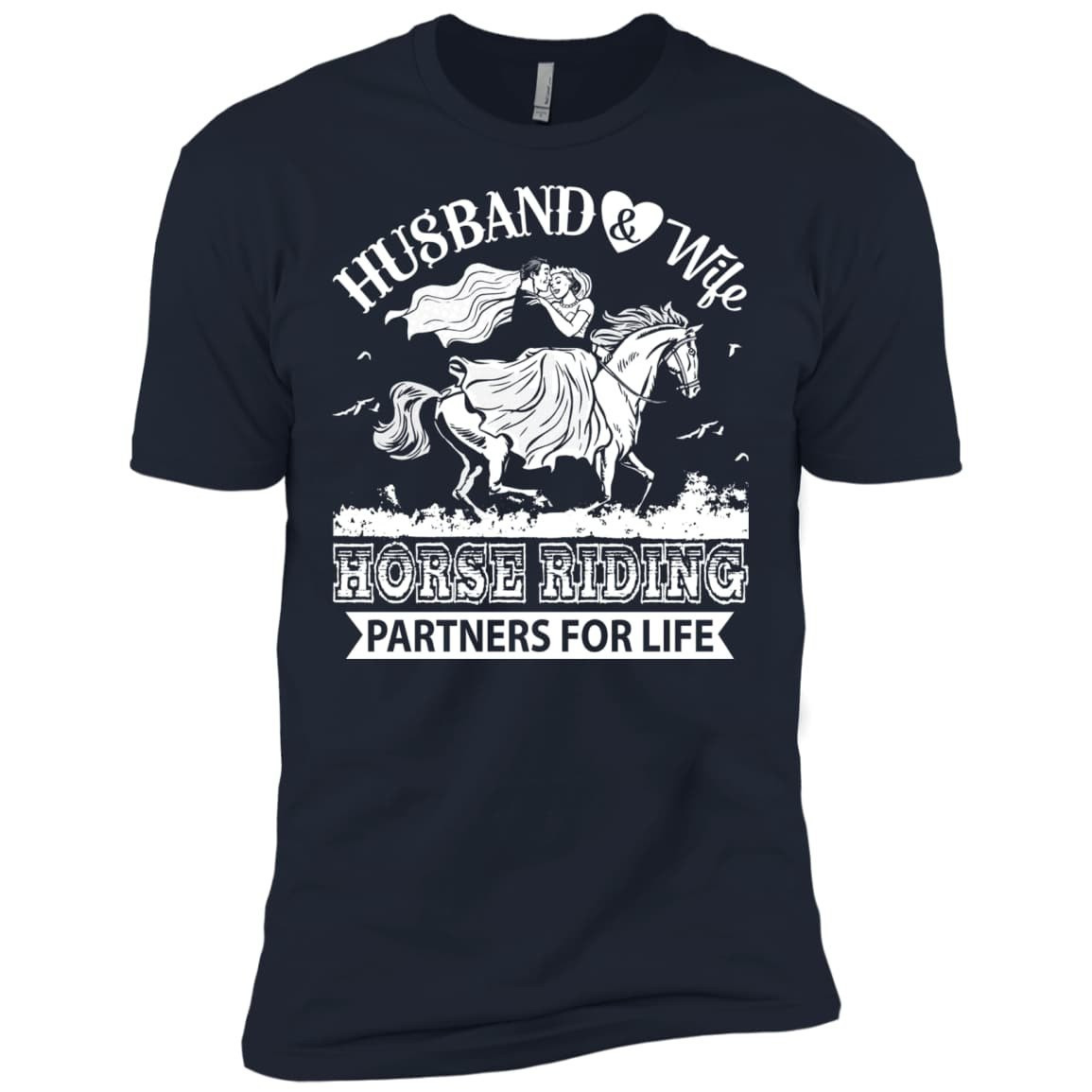 Husband And Wife Horse Riding Partners for life T-Shirt & Hoodie | Teecentury.com