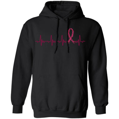 Multiple Myeloma Awareness Burgundy Ribbon Heartbeat T-Shirt & Hoodie | Teecentury.com
