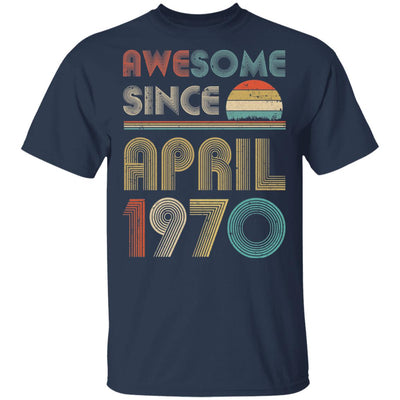 Awesome Since April 1970 Vintage 52th Birthday Gifts T-Shirt & Hoodie | Teecentury.com