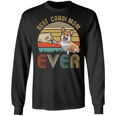 Vintage Best Corgi Mom Ever Bump Fit Funny Mom Gifts T-Shirt & Hoodie | Teecentury.com