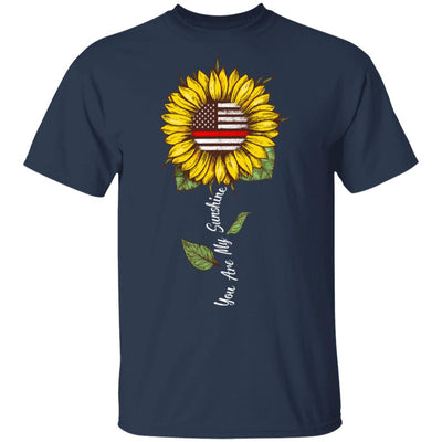 You Are My Sunshine Sunflower Female Firefighter Gifts T-Shirt & Hoodie | Teecentury.com