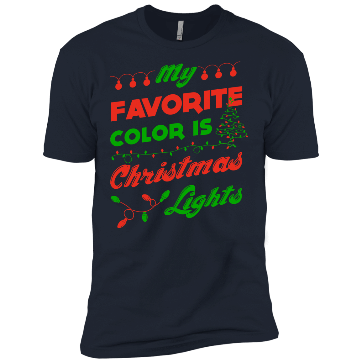 My favorite color is Christmas light T-Shirt & Hoodie | Teecentury.com