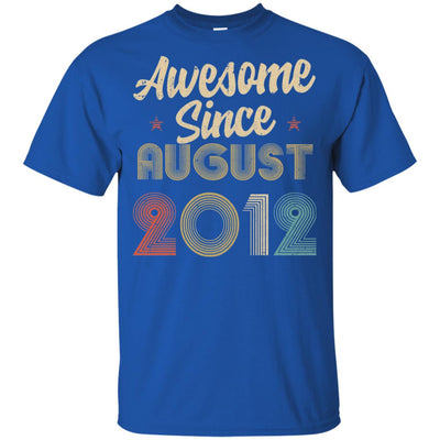 Awesome Since August 2012 Vintage 10th Birthday Gifts Youth Youth Shirt | Teecentury.com