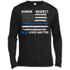 Honor and Respect Blue lives matter T-Shirt & Hoodie | Teecentury.com