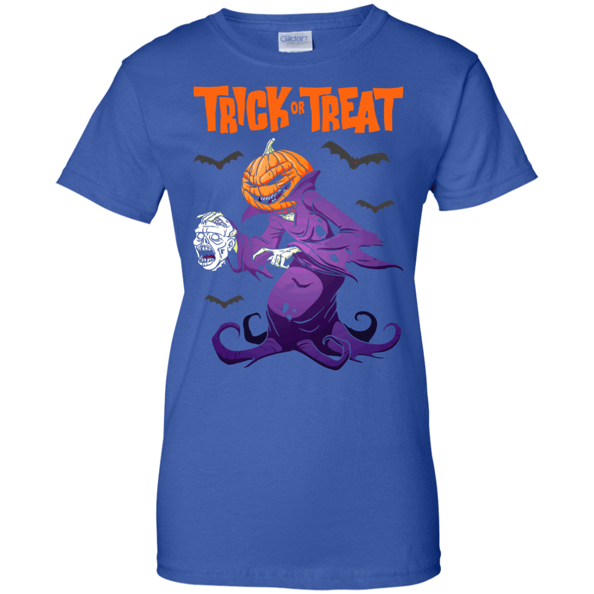 Trick Or Treat Pumpkin Zombie Halloween T-Shirt & Hoodie | Teecentury.com