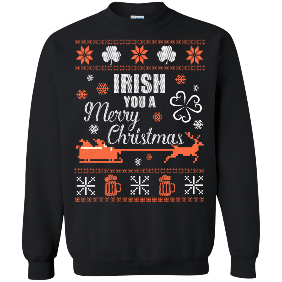 Irish You A Merry Chrristmas T-Shirt & Hoodie | Teecentury.com