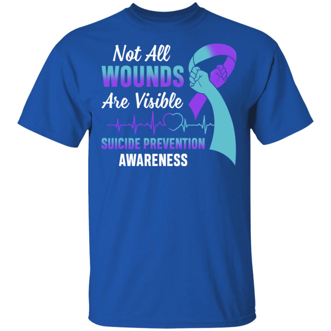 Suicide Prevention Awareness Not All Wounds Are Visible T-Shirt & Hoodie | Teecentury.com