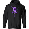Hummingbird Sunflower Purple Ribbon Epilepsy Awareness T-Shirt & Hoodie | Teecentury.com