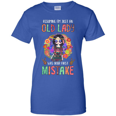Assuming I'm Just An Old Lady Hippie Gift T-Shirt & Tank Top | Teecentury.com