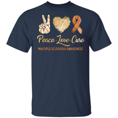 Peace Love Cure Multiple Sclerosis T-Shirt & Hoodie | Teecentury.com