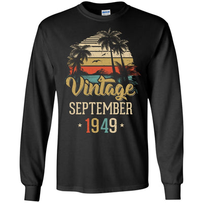 Retro Classic Vintage September 1949 73th Birthday Gift T-Shirt & Hoodie | Teecentury.com