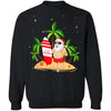 Merry Christmas In July Santa Hawaiian Surfing Summer T-Shirt & Sweatshirt | Teecentury.com