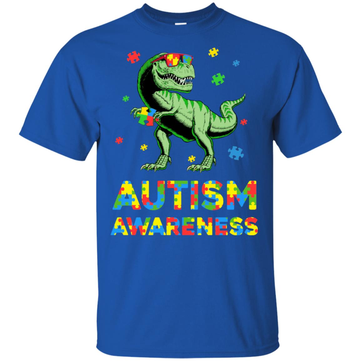 Dinosaur Puzzle Autism Awareness For Boys Girls T-Shirt & Hoodie | Teecentury.com