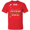 Dear Santa I Tried To Be Good But My Mamaw Christmas Kids Youth Youth Shirt | Teecentury.com