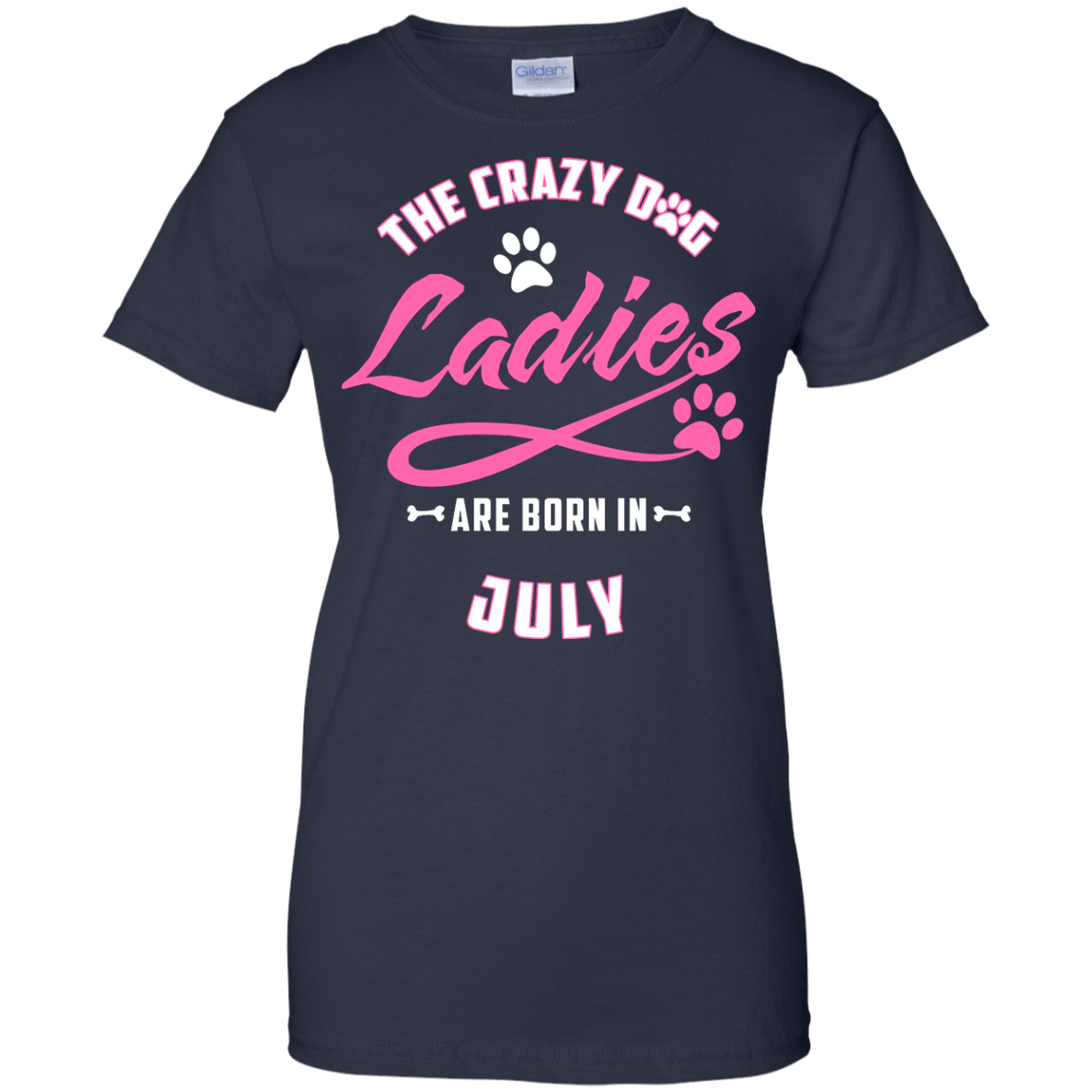 The Crazy Dog Ladies Are Born In July T-Shirt & Hoodie | Teecentury.com