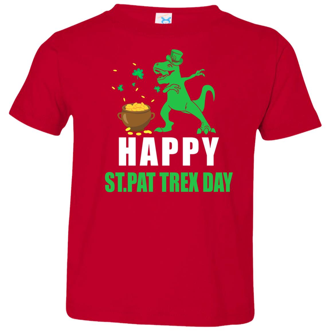 Happy St Pat T-Rex Day Dinosaur St Patrick's Day Youth Youth Shirt | Teecentury.com
