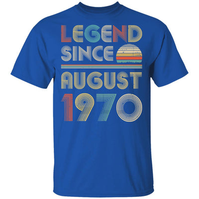 Legend Since August 1970 Vintage 52th Birthday Gifts T-Shirt & Hoodie | Teecentury.com