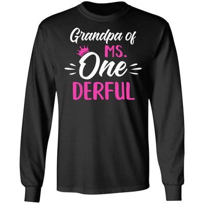 Grandpa Of Ms Onederful 1st Birthday Party Costumes Gifts T-Shirt & Hoodie | Teecentury.com