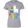 Free Mom Hugs Llama Rainbow Heart LGBT Pride Month T-Shirt & Hoodie | Teecentury.com