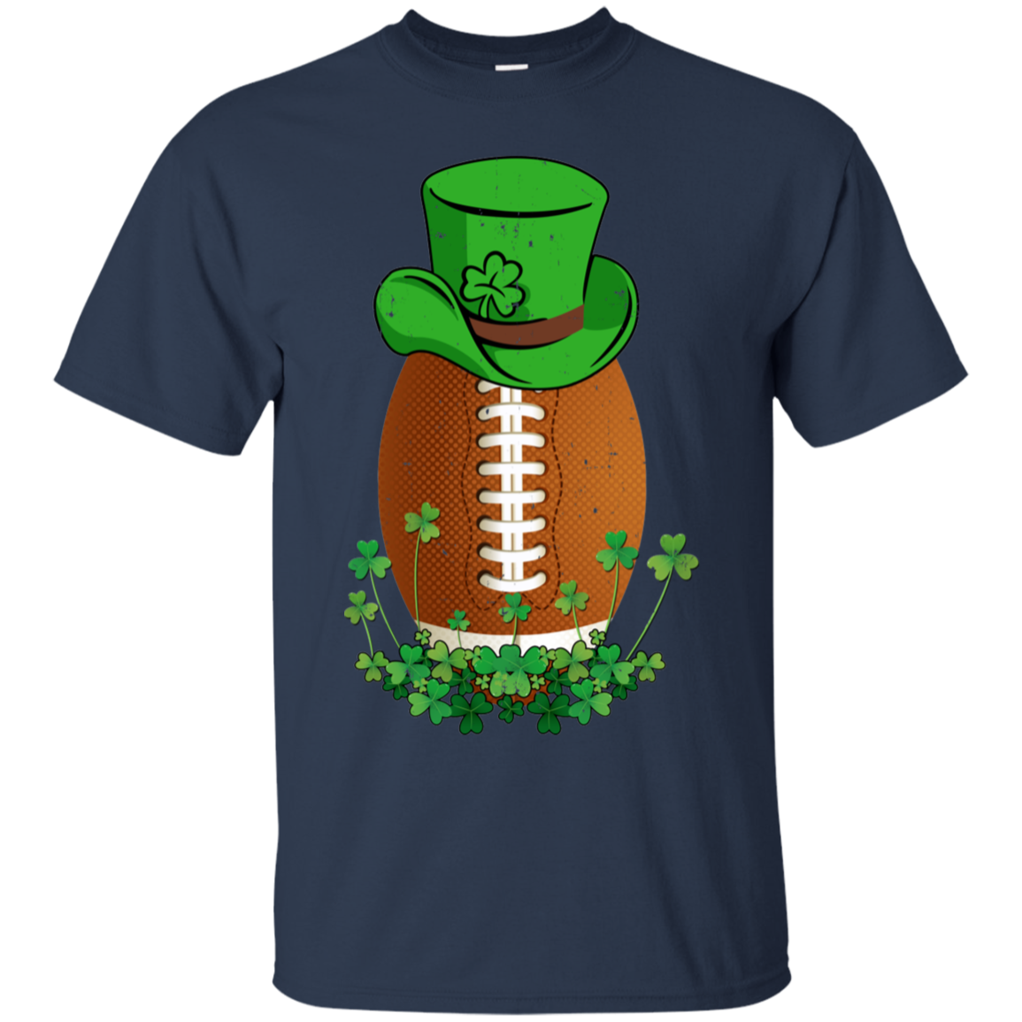 Shamrock Football Leprechaun St Patricks Day T-Shirt & Hoodie | Teecentury.com