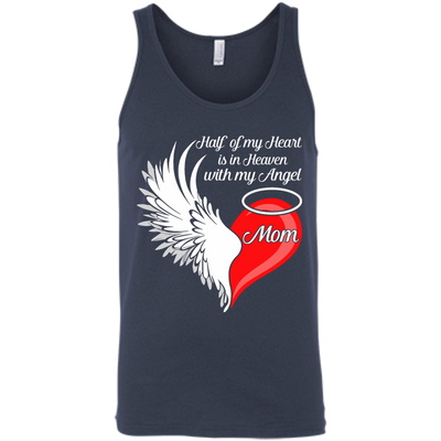 Mom Half My Heart Is In Heaven With My Angel T-Shirt & Hoodie | Teecentury.com