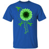 Hummingbird Sunflower Green Ribbon Lymphoma Awareness T-Shirt & Hoodie | Teecentury.com