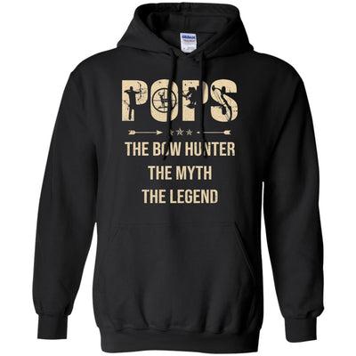 Pops The Bow Hunter The Myth The Legend Funny Hunting T-Shirt & Hoodie | Teecentury.com