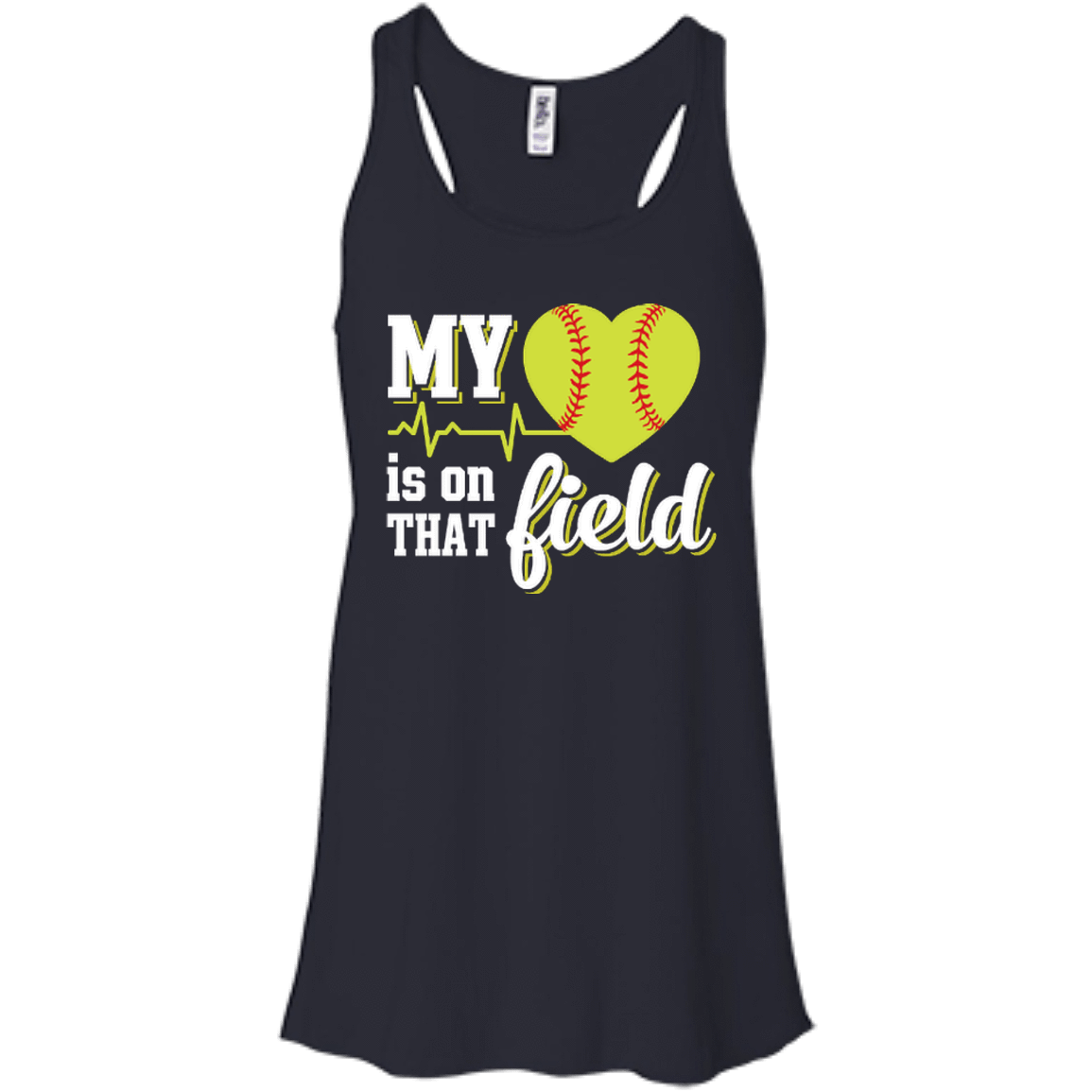 My Heart Is On That Field Softball T-Shirt & Hoodie | Teecentury.com