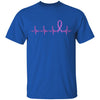 Breast Cancer Awareness Pink Ribbon Heartbeat T-Shirt & Hoodie | Teecentury.com