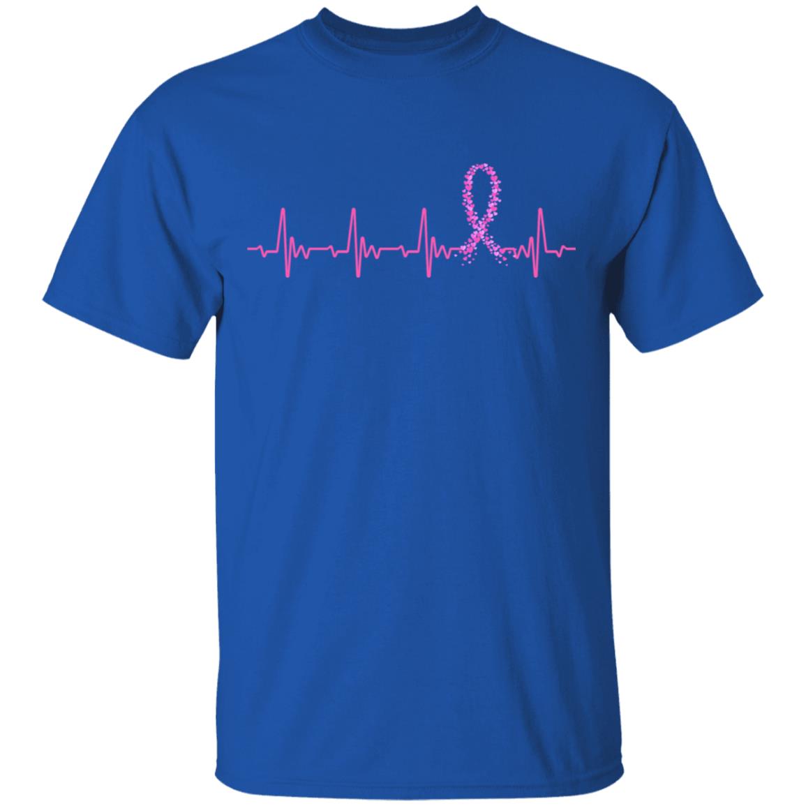 Breast Cancer Awareness Pink Ribbon Heartbeat T-Shirt & Hoodie | Teecentury.com