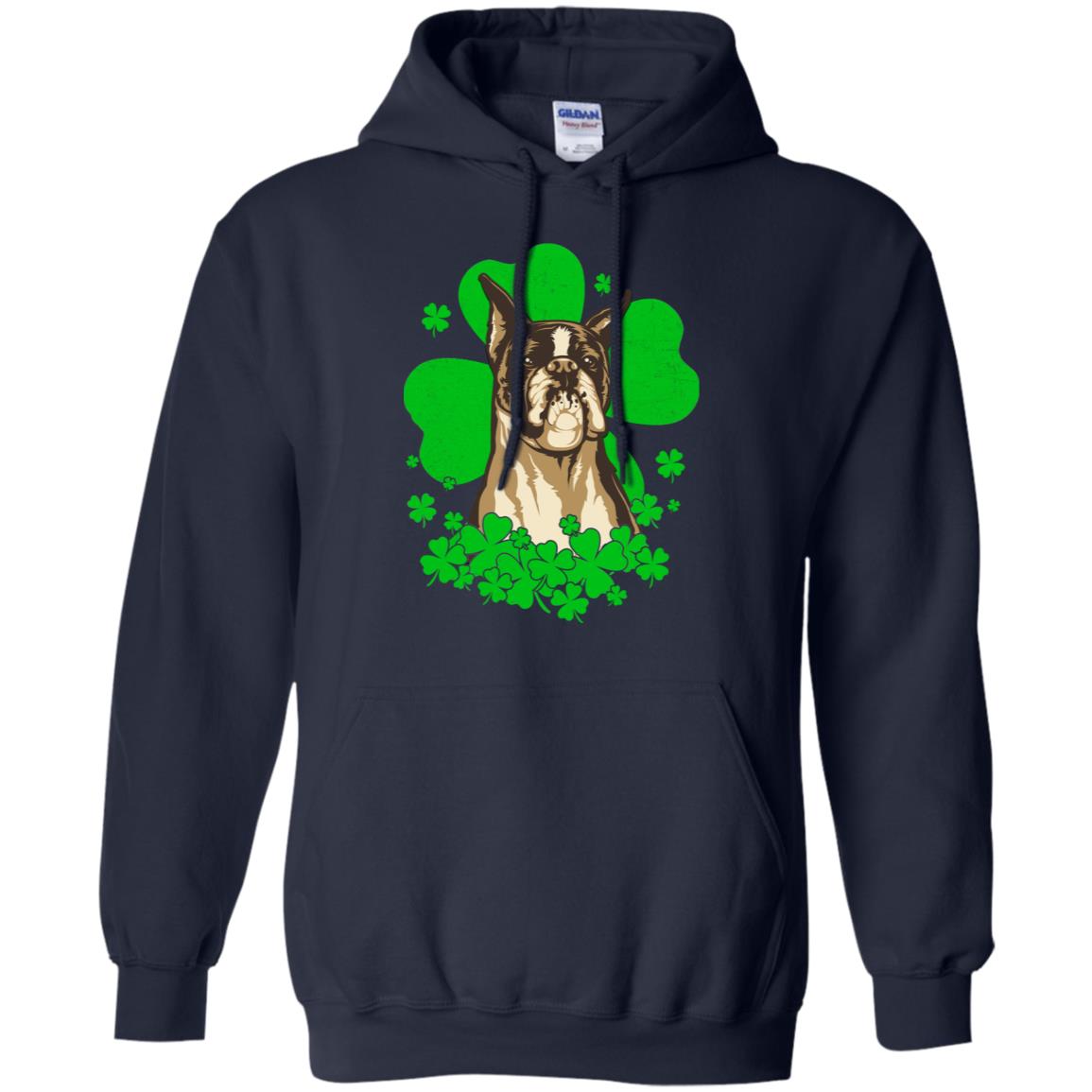 Boxer St. Patrick's Day Clovers T-Shirt & Hoodie | Teecentury.com