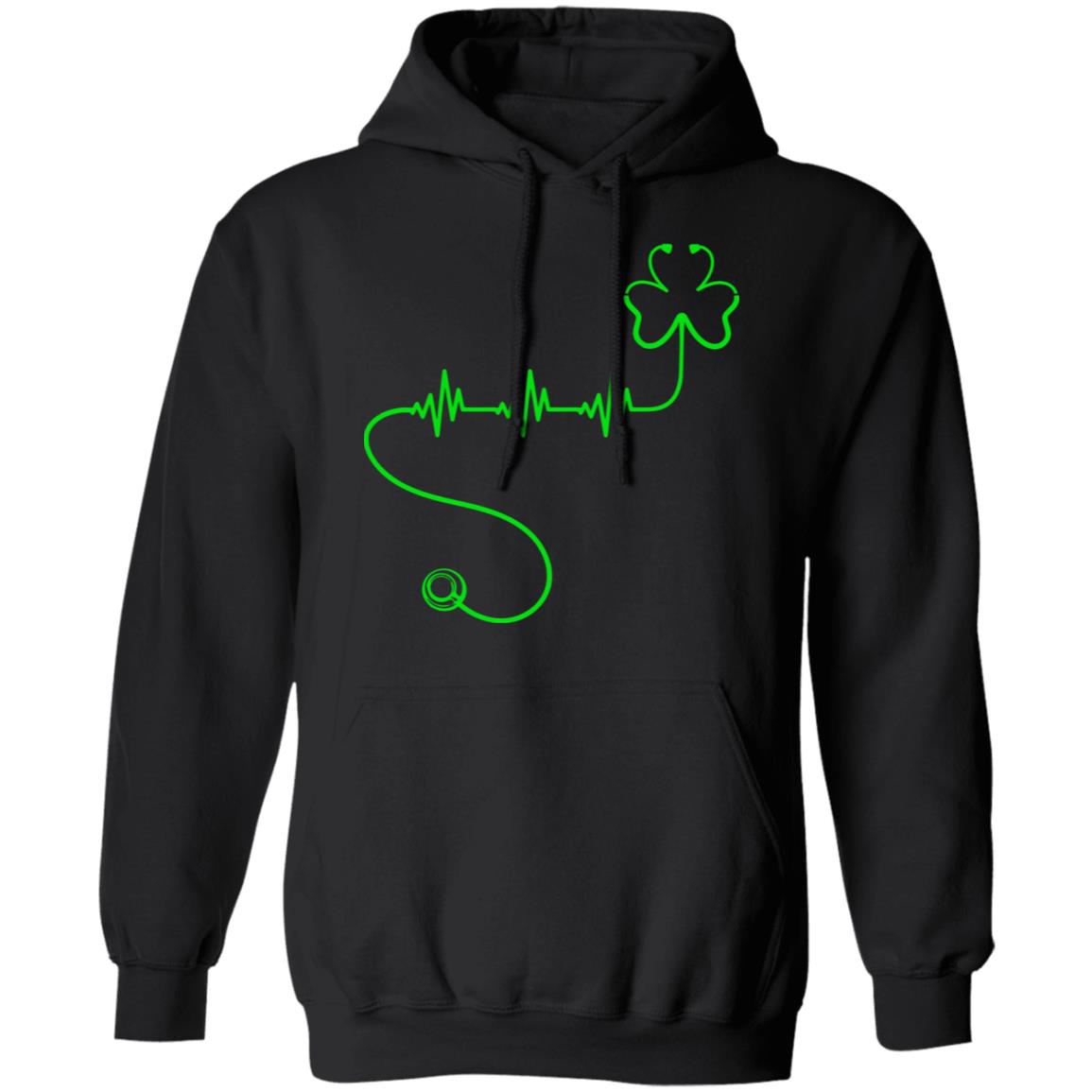 Shamrock Nurse Stethoscopes Heartbeat St Patrick Day T-Shirt & Hoodie | Teecentury.com