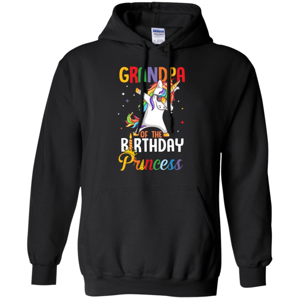 Grandpa Of The Birthday Girl Dabbing Unicorn Party T-Shirt & Hoodie | Teecentury.com